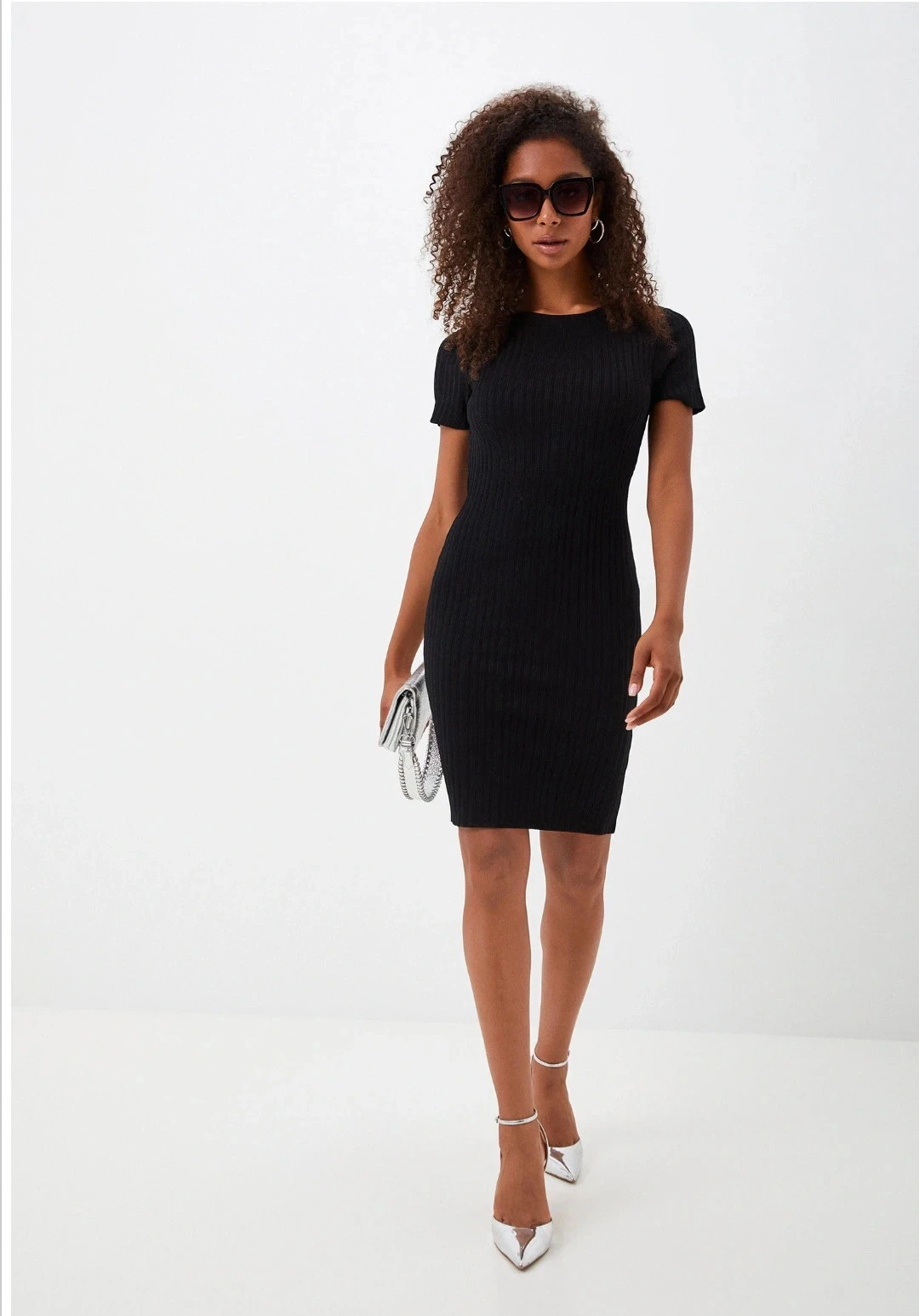 GUESS Black Ribbed Dress - Brand New with Tag – photo 4